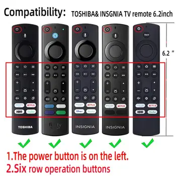 Diaľkové Kryt Pre Toshiba/Insignia (NS-RCFNA-21|CT-RC1US-21|CT 95018) Non-slip Mäkké Silikónové puzdro Pre Chromecast Diaľkové Ovládanie